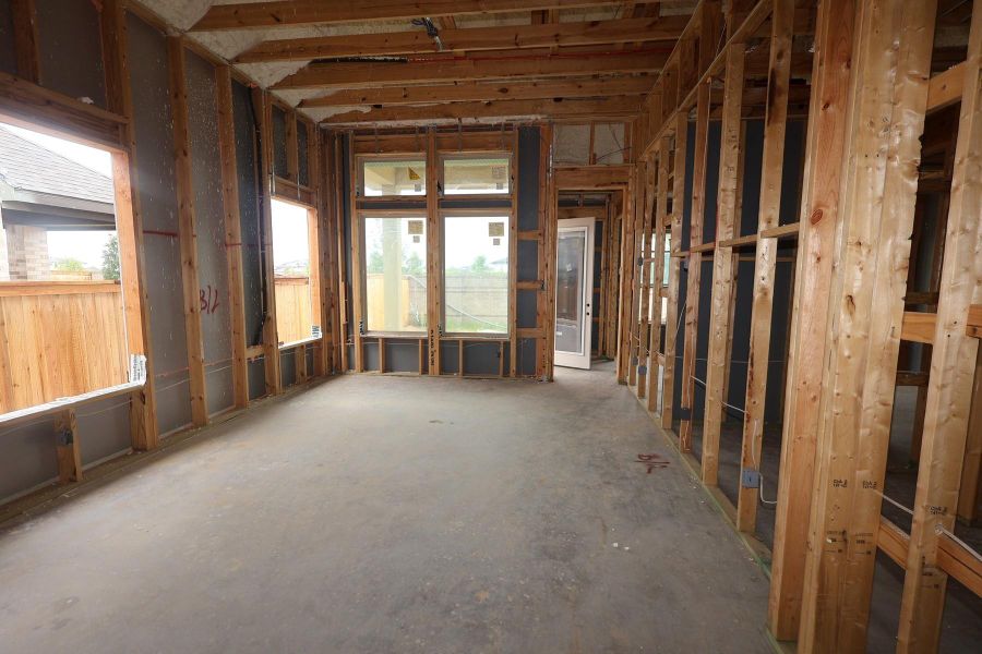 In-progress construction of a new home in Prairieland Village - Grove Collection, Cypress, TX (Image 4).