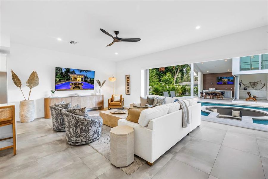 Furnished interior view inside a new home in , Sarasota (Image 10).