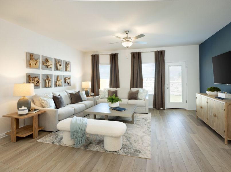 Furnished interior view inside a new home in Prairie Winds - Reserve Collection, Hutto (Image 5). Furnished interior view inside a new home in Prairie Winds - Reserve Collection, Hutto (Image 5).