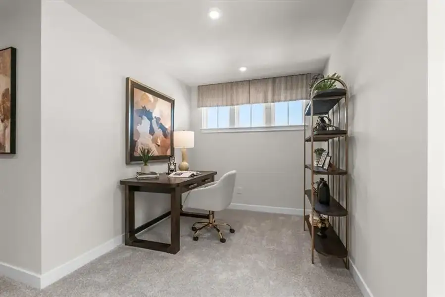Representative furnished interior of a home built from the Silverleaf by Ryan Homes in Sterling Oaks Signature Series, Ash (Image 36). Representative furnished interior of a home built from the Silverleaf by Ryan Homes in Sterling Oaks Signature Series, Ash (Image 36).