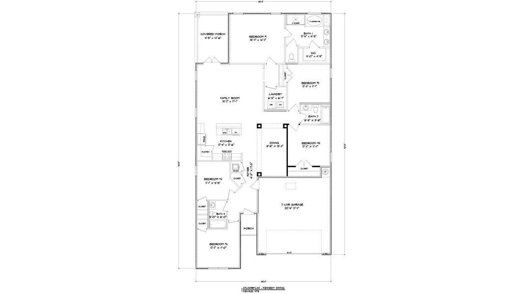 2D floor plan layout of this home in Caballeros Estates At Hombre, Panama City Beach, FL (Image 3).