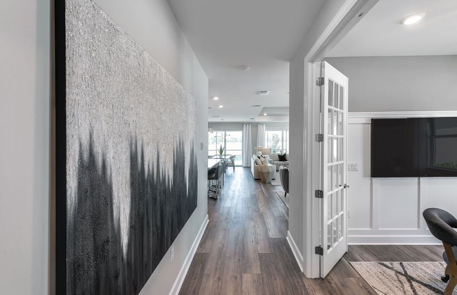Furnished interior view inside a new home in BeachWalk by Manasota Key, Englewood (Image 20).