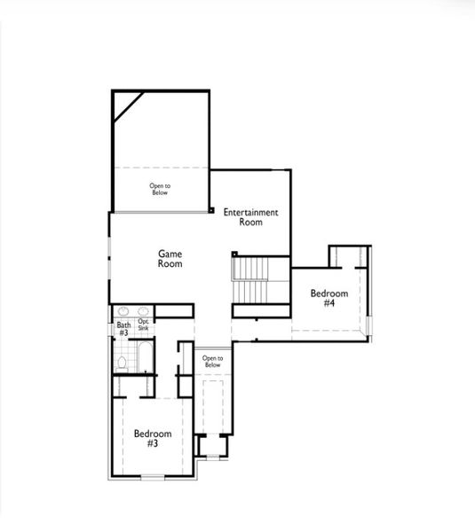 2D floor plan layout for the Waverley Plan by Highland Homes in Goodland: 53ft. lots, Midlothian, TX (Image 3). 2D floor plan layout for the Waverley Plan by Highland Homes in Goodland: 53ft. lots, Midlothian, TX (Image 3).