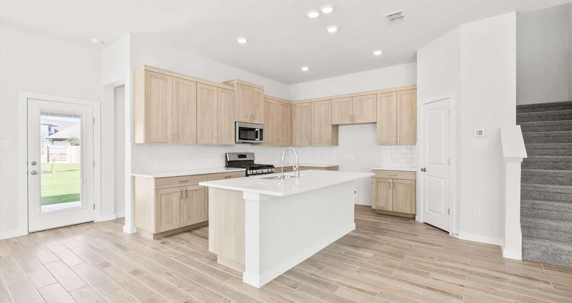 Furnished interior view inside a new home in Trace, San Marcos (Image 5).