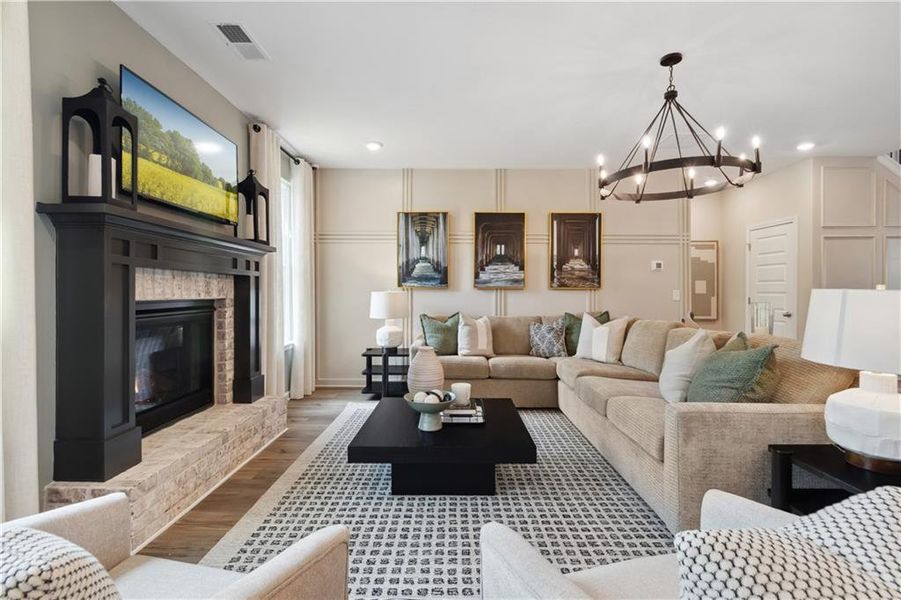Furnished interior view inside a new home in Westwind Estates, Hampton (Image 45).