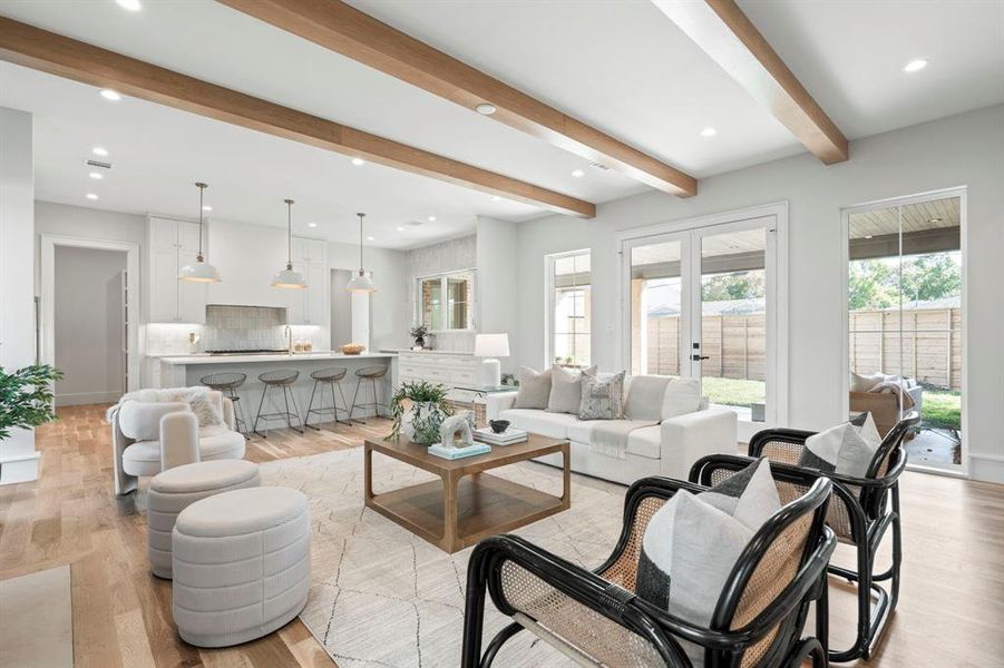 Furnished interior view inside a new home in , Dallas (Image 28).