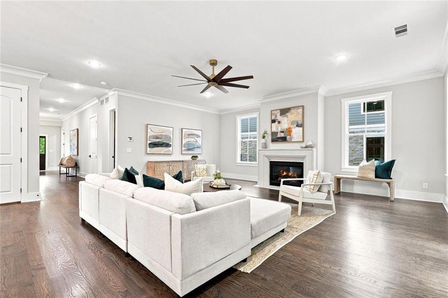 Furnished interior view inside a new home in , Alpharetta (Image 28).