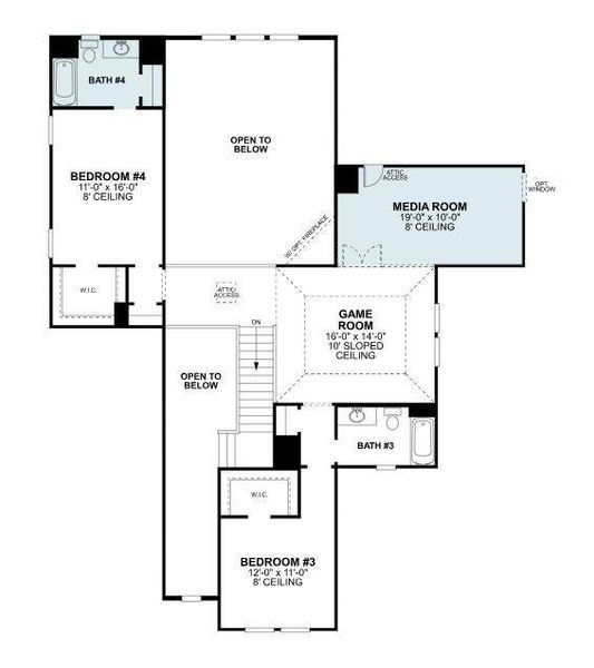 2D floor plan layout of this home in Lilyana, Celina, TX (Image 2). 2D floor plan layout of this home in Lilyana, Celina, TX (Image 2).