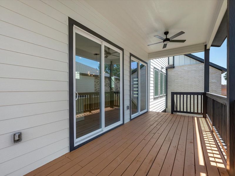 Exterior details and patio area of a home in , Houston (Image 4).