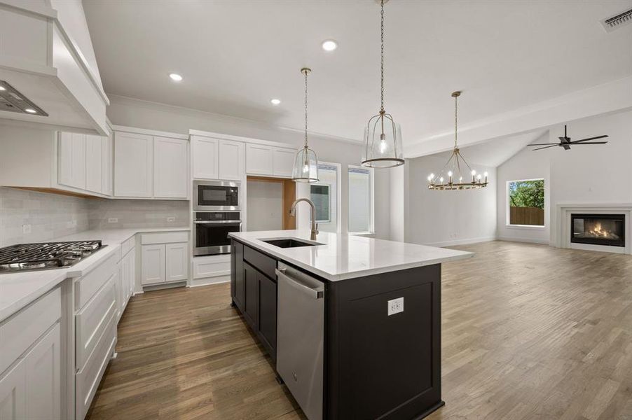 Furnished interior view inside a new home in Parks of Aledo, Aledo (Image 12). Furnished interior view inside a new home in Parks of Aledo, Aledo (Image 12).