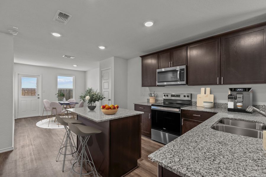 Furnished interior view inside a new home in The Overlook at Creekside, New Braunfels (Image 15).