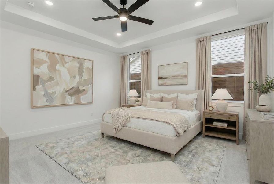 Furnished interior view inside a new home in , Dallas (Image 36).