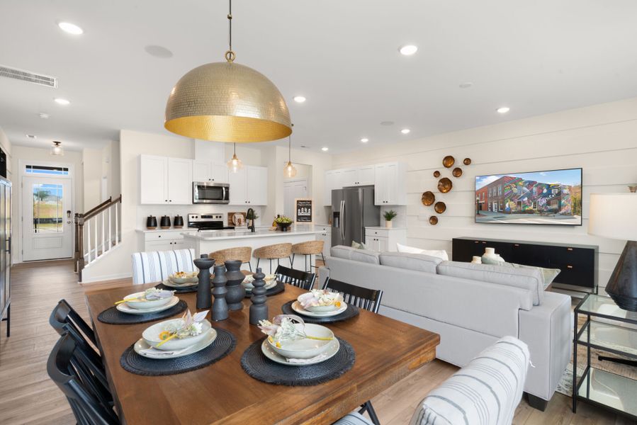 Representative furnished interior of a home built from the Bryce by Mattamy Homes in Magnolia Park Townes, Garner (Image 13).