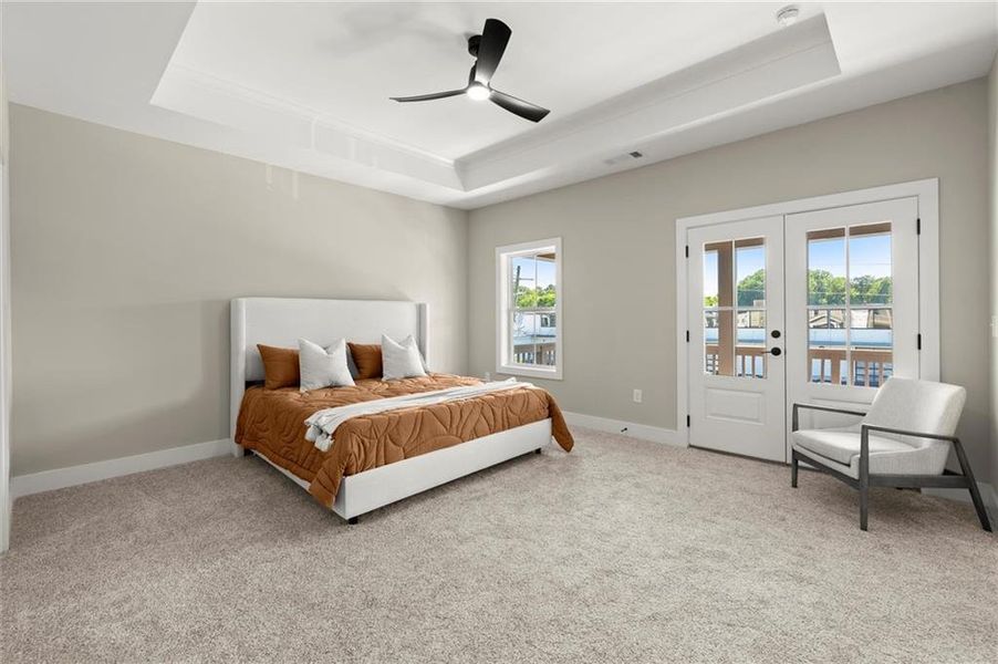 Furnished interior view inside a new home in West Town, Atlanta (Image 7). Furnished interior view inside a new home in West Town, Atlanta (Image 7).