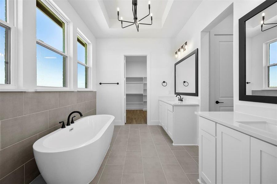 Furnished interior view inside a new home in , Waxahachie (Image 9).