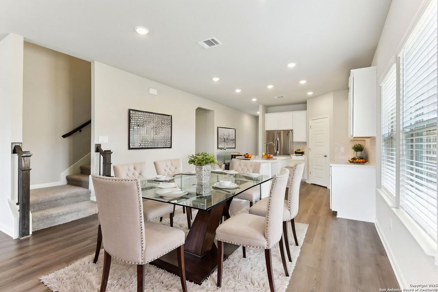 Furnished interior view inside a new home in Remington Ranch, San Antonio (Image 5). Furnished interior view inside a new home in Remington Ranch, San Antonio (Image 5).
