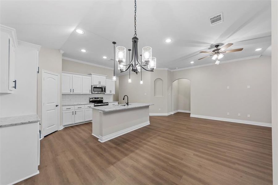 Furnished interior view inside a new home in , Greenville (Image 11). Furnished interior view inside a new home in , Greenville (Image 11).
