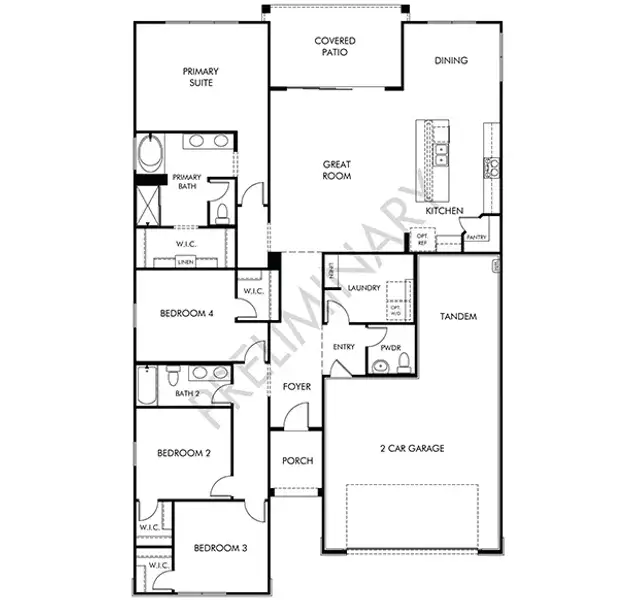 2D floor plan layout of this home in Rancho Mirage Signature Series, Maricopa, AZ (Image 2). 2D floor plan layout of this home in Rancho Mirage Signature Series, Maricopa, AZ (Image 2).