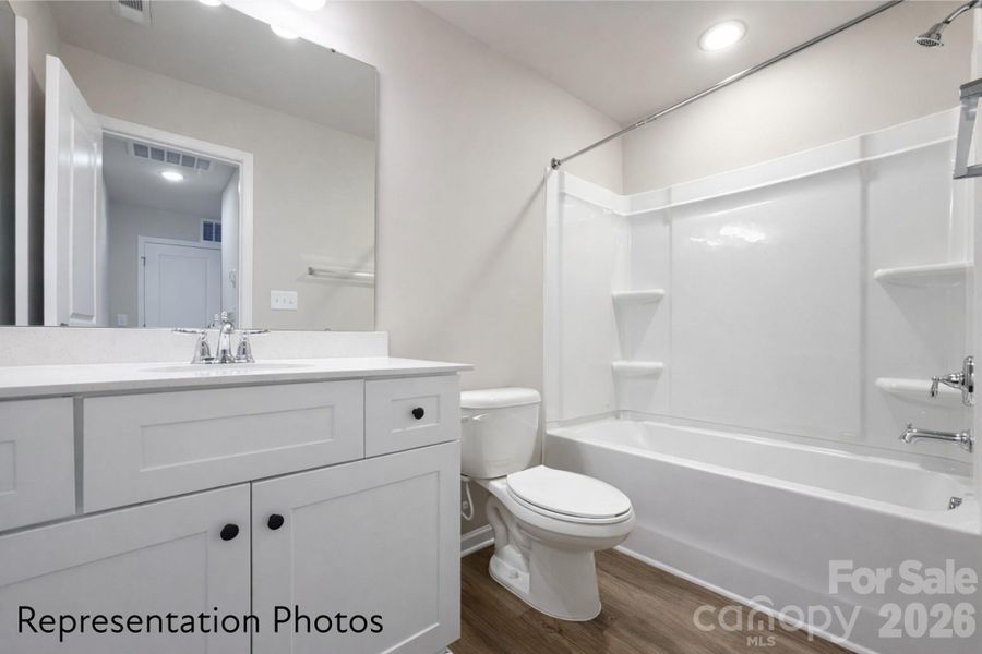 Furnished interior view inside a new home in , Charlotte (Image 8).