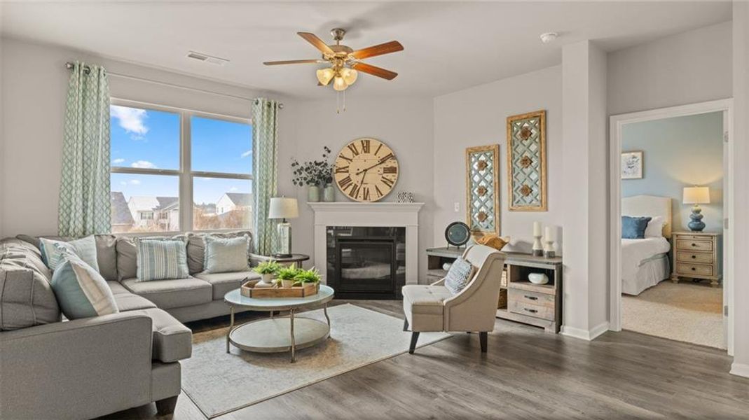 Furnished interior view inside a new home in Jackson Landing, Jefferson (Image 25).