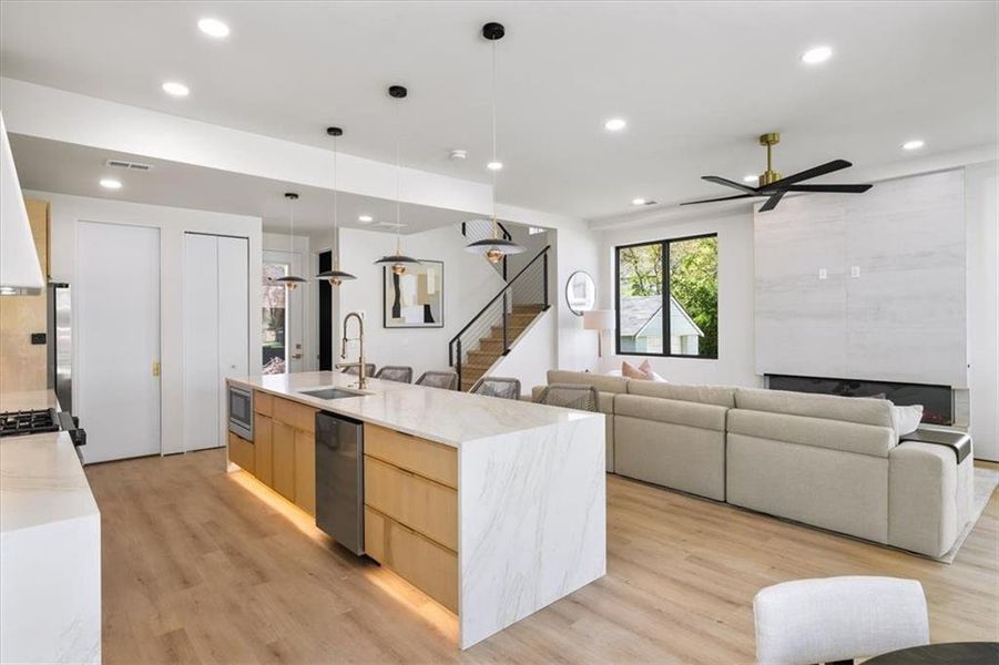 Furnished interior view inside a new home in , Atlanta (Image 5).