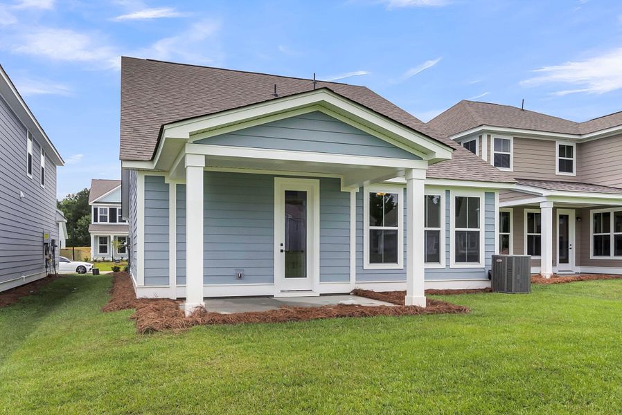 Front exterior of a new home in High Point at Foxbank, Moncks Corner, SC, highlighting curb appeal (Image 26).