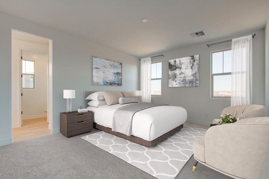 Representative furnished interior of a home built from the Hartwell by Beazer Homes in Tirreno at IronWing, Litchfield Park (Image 5).