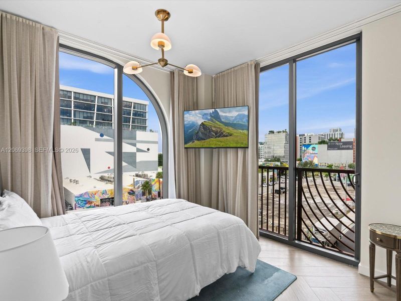 Furnished interior view inside a new home in , Miami (Image 9).