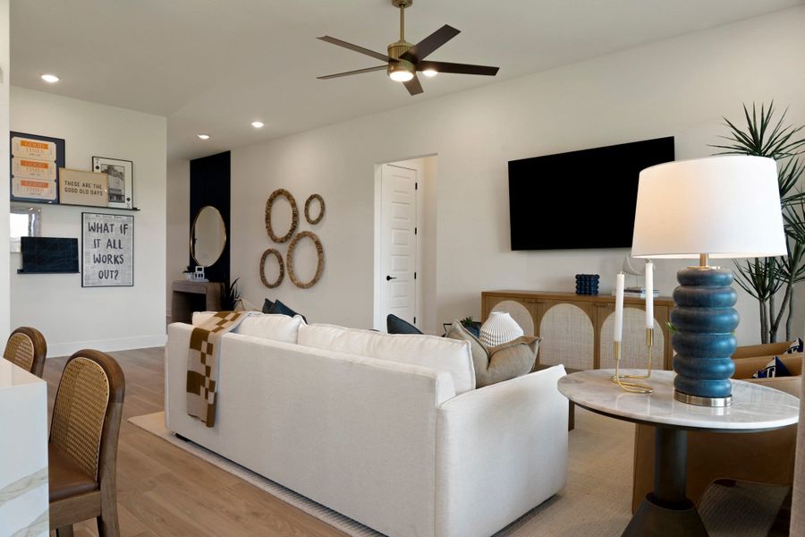 Furnished interior view inside a new home in Lagos Reserve, Manor (Image 22).