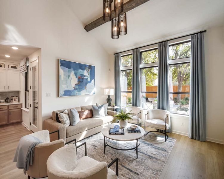 Representative Family Room - some options shown