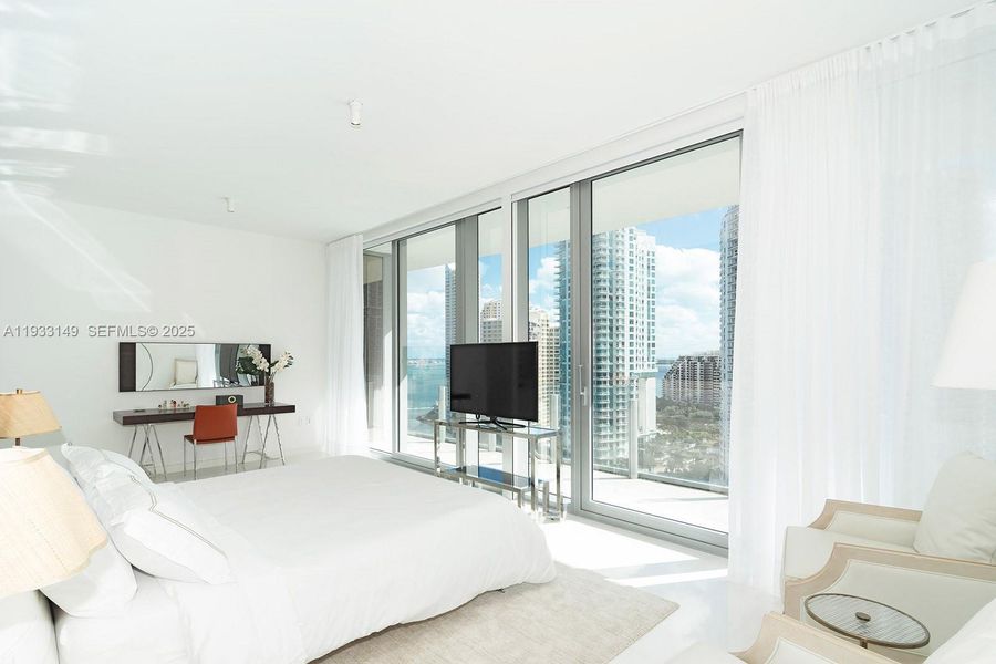 Furnished interior view inside a new home in , Miami (Image 51).