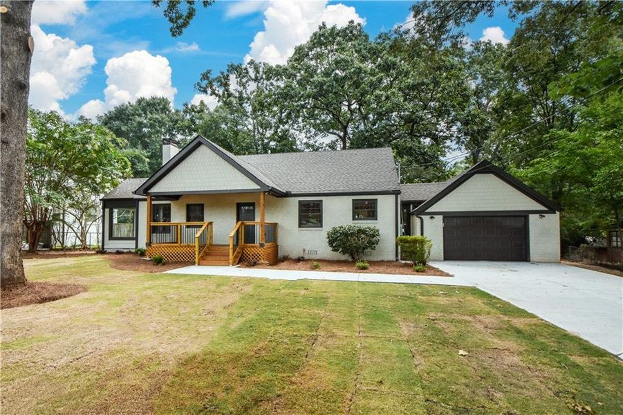 Front exterior of a new home in , Atlanta, GA, highlighting curb appeal (Image 26). Front exterior of a new home in , Atlanta, GA, highlighting curb appeal (Image 26).