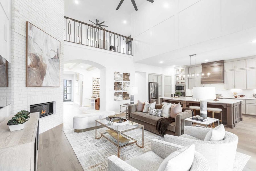 Representative Family Room - some options shown Representative Family Room - some options shown