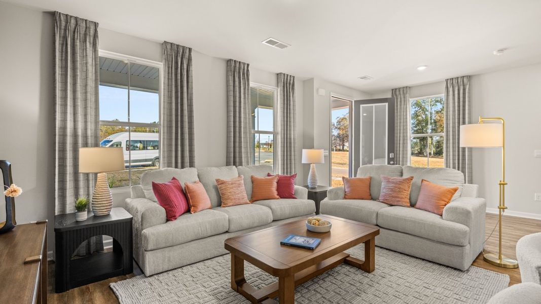 Representative furnished interior of a home built from the Denton TH by D.R. Horton in Brookland Commons, Monroe (Image 9).