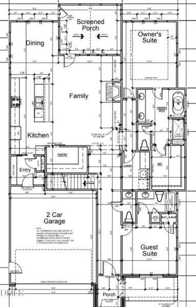 Magnified Floor Plan- First Floor