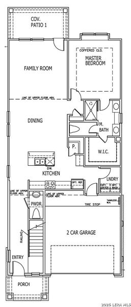 2D floor plan layout of this home in Mayfair, New Braunfels, TX (Image 3).