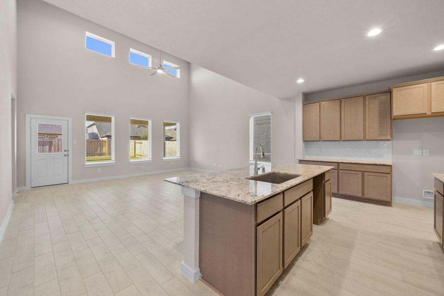 Furnished interior view inside a new home in Barton Creek Ranch, Conroe (Image 8).