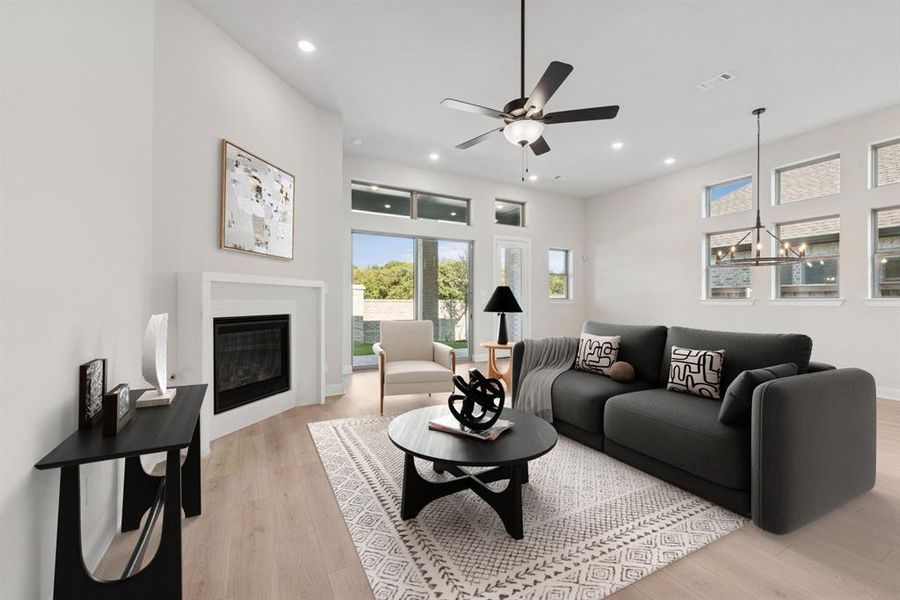 Furnished interior view inside a new home in South Pointe  Cottage Series, Mansfield (Image 10).