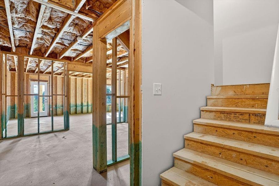 In-progress construction of a new home in , Homer, GA (Image 35).