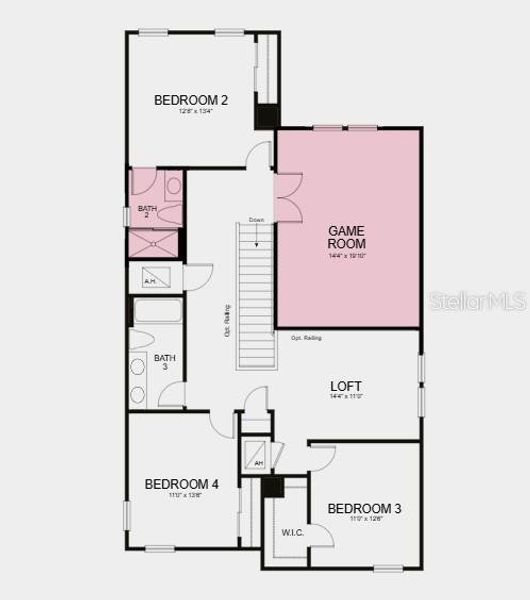 2D floor plan layout of this home in Cassia at Skye Ranch, Sarasota, FL (Image 3). 2D floor plan layout of this home in Cassia at Skye Ranch, Sarasota, FL (Image 3).