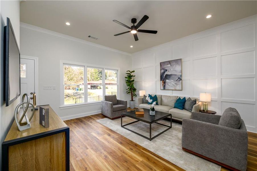 Furnished interior view inside a new home in , Atlanta (Image 12).