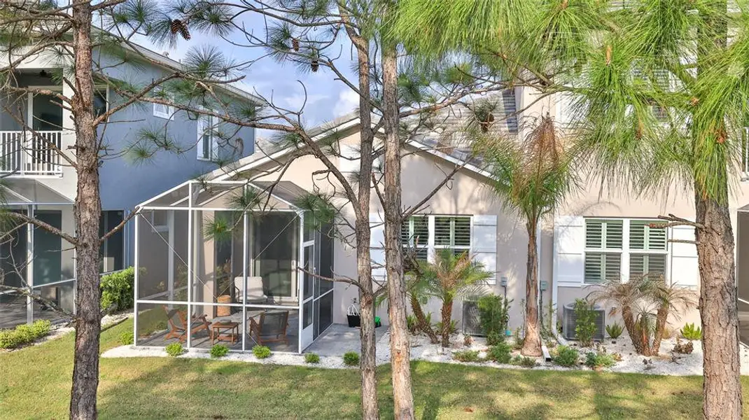 Exterior details and patio area of a home in , New Smyrna Beach (Image 3). Exterior details and patio area of a home in , New Smyrna Beach (Image 3).
