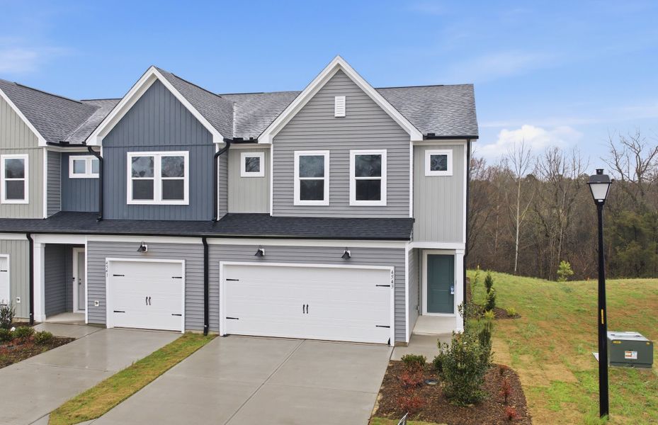 Front exterior of a new home in McConnell Ridge, McLeansville, NC, highlighting curb appeal (Image 16).