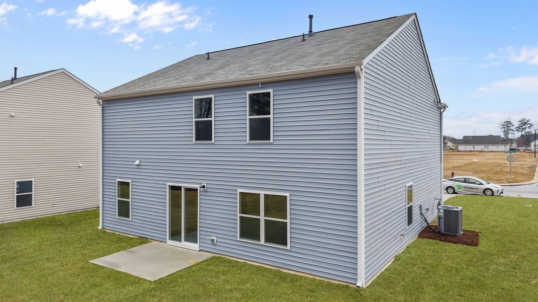 Exterior details and patio area of a home in Hunter Hill, Rocky Mount (Image 4).