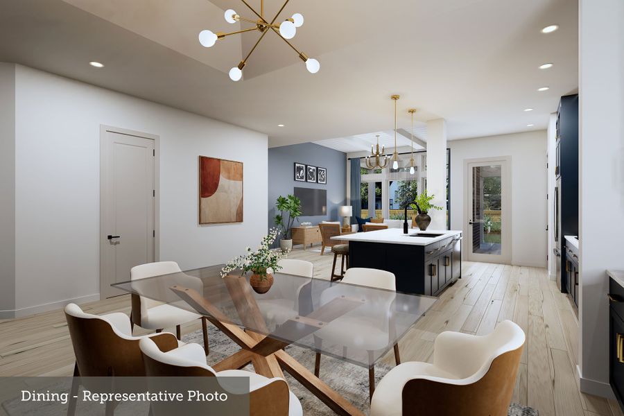 Furnished interior view inside a new home in Mantua Point Classics, Van Alstyne (Image 5).