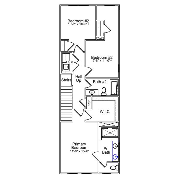 2D floor plan layout of this home in Renaissance at White Oak, Garner, NC (Image 3). 2D floor plan layout of this home in Renaissance at White Oak, Garner, NC (Image 3).