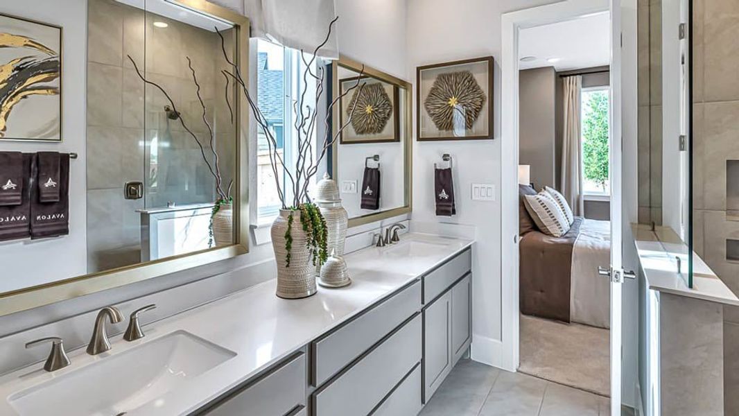 Furnished interior view inside a new home in Avalon at Cypress, Cypress (Image 16).