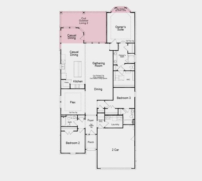 Additional Highlights Include: refrigerator, washer , dryer, bay windows at primary site, 8' interior door, gas line at exterior, and pre plumb for water softener.