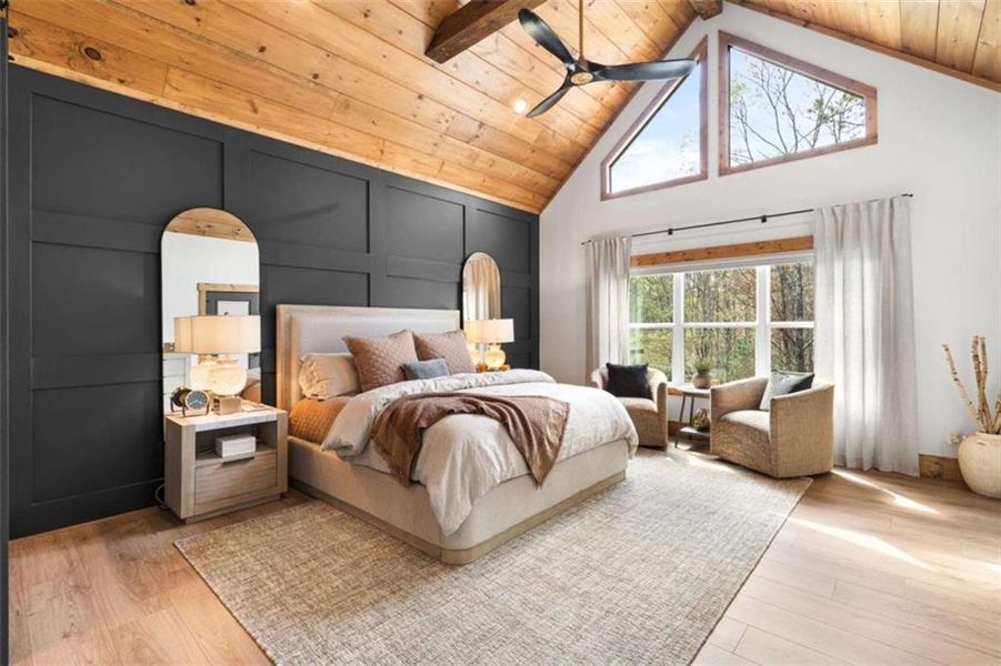 Furnished interior view inside a new home in , Ellijay (Image 18).