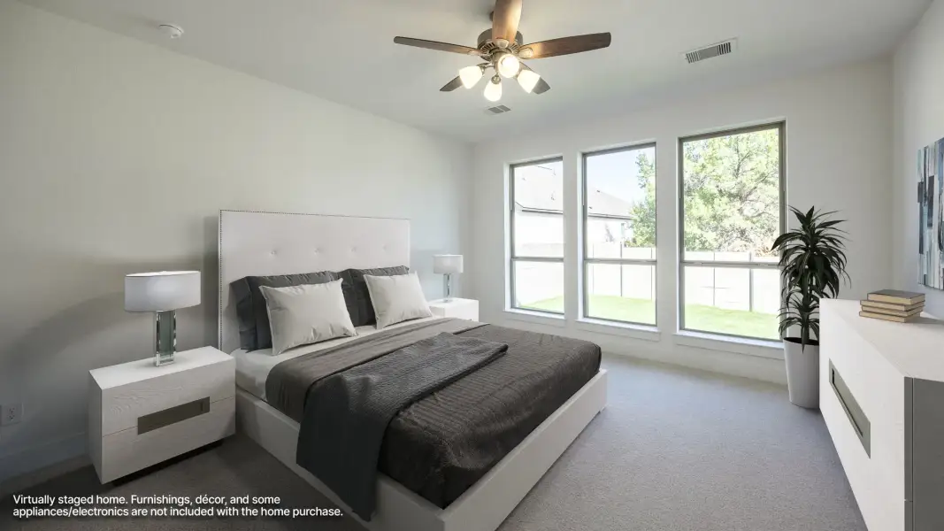 Furnished interior view inside a new home in Wolf Ranch, Georgetown (Image 5).